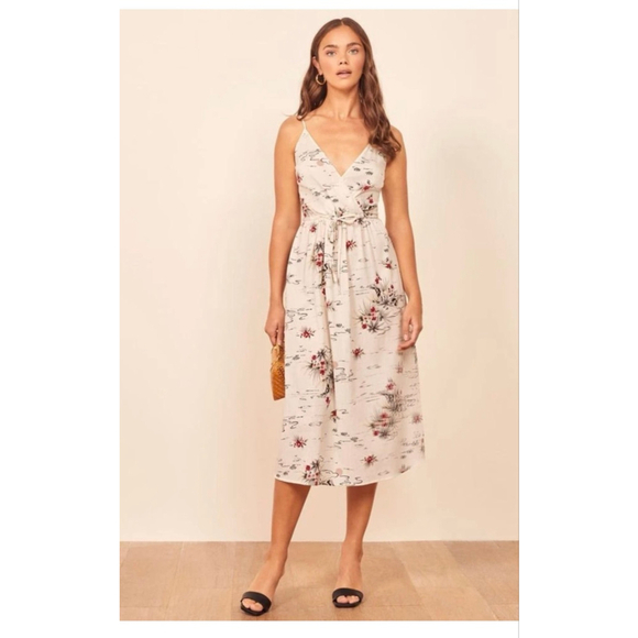 Reformation Dresses & Skirts - Reformation Anita Dress Tonga Print Midi Organic Cotton NWT Size M